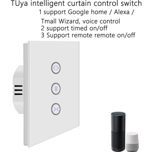 TUya smart life WIFI switch electric curtains, roller shutter shutters, Google home, Amazon Alexa voice control intelligent home