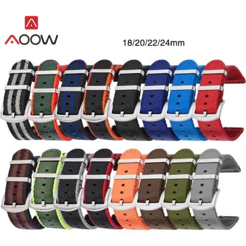 18mm 20mm 22mm 24mm Woven Nylon Strap Quick Release Sport Replacement Band for Samsung Watch3 S3 Huawei Watch GT 2 46mm Amazfit