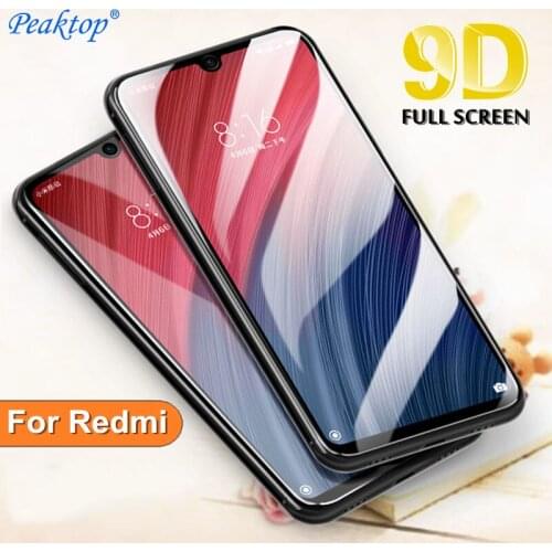 Full Cover Glass For Xiaomi Redmi K20 Pro Global 6 6A 7 7A 5 plus 6 Pro new 9D For Redmi Note 5 6 7 Pro 9H Screen Protector