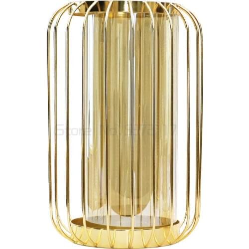 Table dry flower decoration glass vase decoration living room decoration wine cabinet flower arrangement decoration