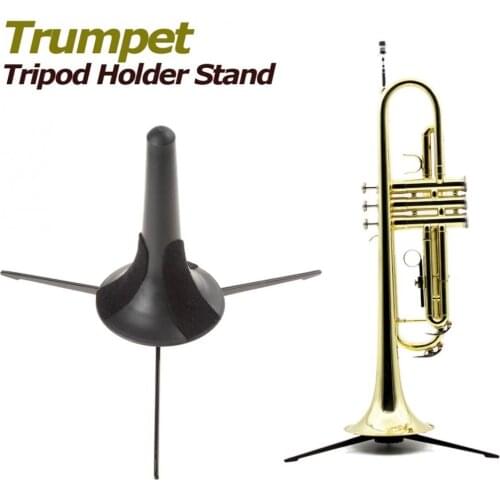 Trumpet Tripod Holder Stand Portable Trumpet Tripod Holder Stand with Detachable & Foldable Metal Leg