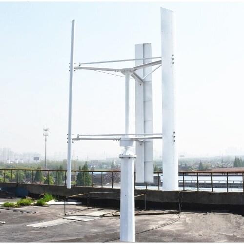 1k 2kw 3kw 5kw 10kw vertical axis wind turbine wind generator 48v 96v 120v 220v 3 phase 50HZ 3 blades no noise home use