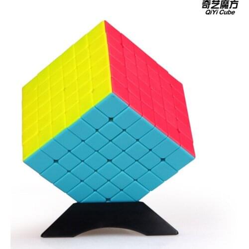 Qiyi Qifan S 6x6x6 Magic Cube Black and Stickerle QiYi 6x6x6 Puzzle Education Kid Toys Childrens of Cubes