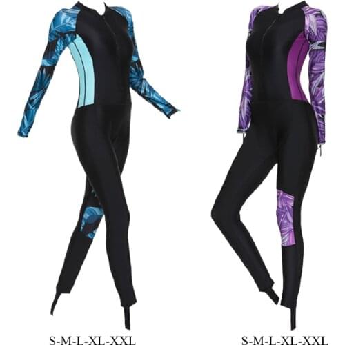 Women Wetsuit One Piece Diving Suit Dive Skin Sunsuit for Surfing Swimwear