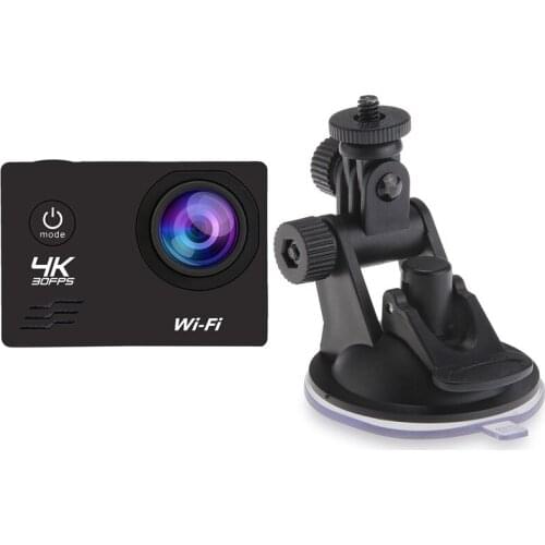 1 Pcs Suction Fixing Holder For Camera Gopro Hero GPS & 1 Set HD 4K/60Fps Wifi 16MP 2.0 LCD 170D Lens Helmet Camera