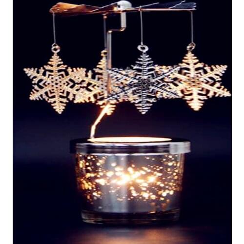 2017 fragrance European style birds wrought iron windmill rotating candlestick