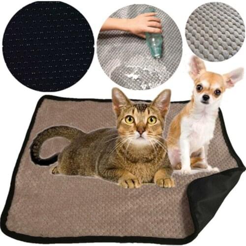 4 Colors Reusable Dog Bed Mats Environmental Dog Urine Pad Puppy Pee Fast Absorbing Pad Rug for Pet Training in Car Home Bed