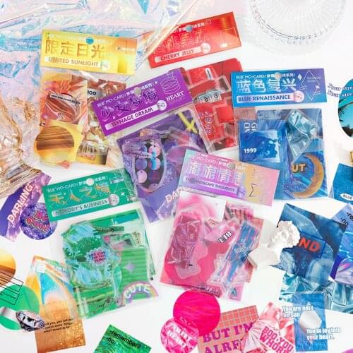 40 Pcs/set Girl dream Scrapbooking Diy Stickers Pack Decorative Retro Diary Journal PVC Sticker for Art