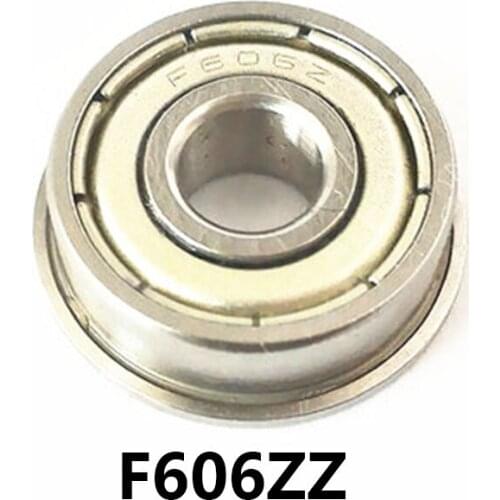 5pcs/lot F606ZZ Miniature Mini Flange Bearing F606-ZZ F606ZZ 6*17*19*6mm 6*17*19*6 High Quality Bearing Steel Material