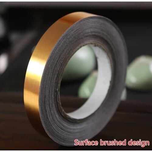 50M*0.5cm Self-Adhesive Gold Stickers Decals Waterproof Tile Wall Tile Space Sealing Tape Strip Joints Beauty Sticker Home Decor
