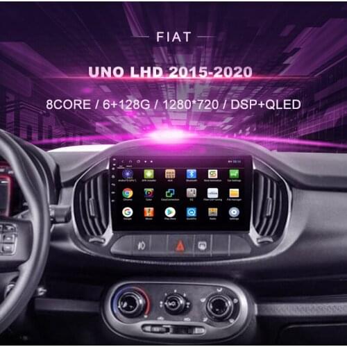 Car DVD For FIAT UNO LHD 2015-2020 Car Radio Multimedia Video Player Navigation GPS Android10.0 Double Din