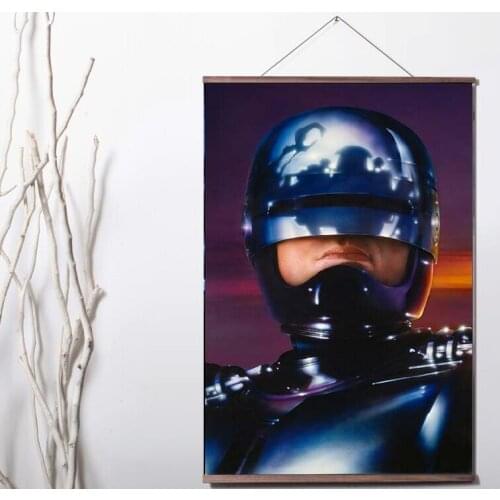 More Style Choose Robocop Art Print canvas Poster Canvas Scroll Painting with wood