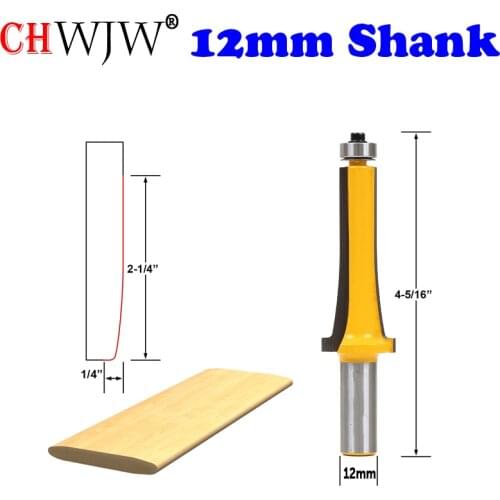 CHWJW 1PC 12mm Shank Louver Slat Router Bit - Medium
