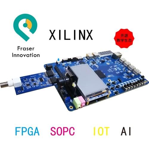 For FPGA development board Xilinx risc-v/riscv SOPC AI fii-prx100 XC7A100T (LCD screen + high speed AD+ high speed camera meanin