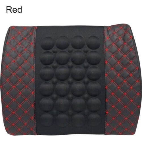 Car Massage Lumbar Cushion Electric Massage Back Pillow Waist Protection Relief Pain for Home Office Chair Auto Interior Decor