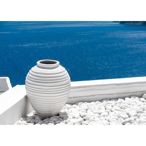 White Jar Stones Sea Scenery Photography Backdrop Customized Backgrounds for Children Baby Family Party Photocall Photo Studio