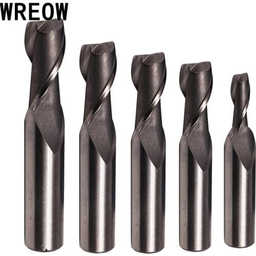 1Pcs 2 Flutes HSS Straight Shank Diameter 4/6/8/10/12 mm Milling Cutter Router Bit Milling Cutter Tools