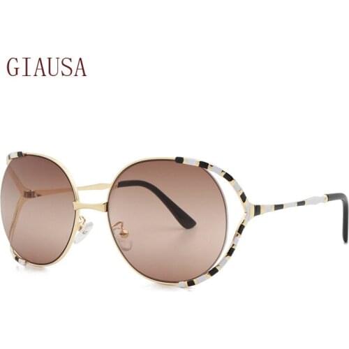 GIAUSA European and American net red fashion modern metal sunglasses sunglasses UV protection luxury sunglasses