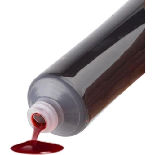 Fake Blood Safe Non Toxic Halloween Body Face Painting Cos Teeth Hematopoietic Props Holiday Supplies Special Effects Makeup