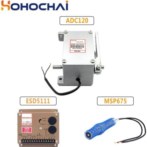 Engine Parts Actuator Kit ADC120-12V Or ADC120-24V With Governor ESD5111 + Speed Sensor MSP675 for Diesel Generator Set