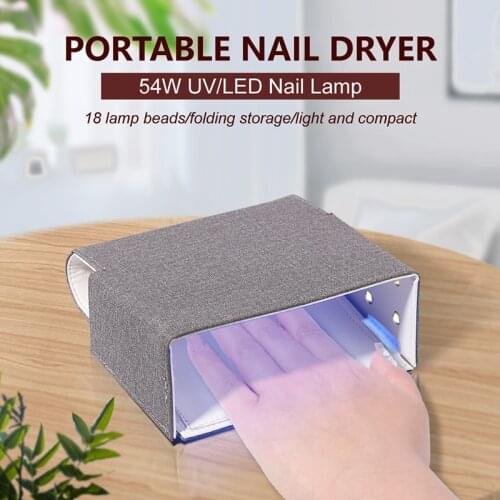 20 LED Nail Lamp Powered by USB Cable Portable Gel Nail Dryer Professional Nail Art Tool Accessory for Manicure Pedicure