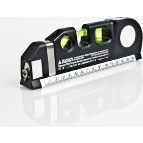 Level Laser Horizon Vertical Measure Tape Aligner Bubbles Ruler Accurate 2 Lines with Tripod Optical Instruments