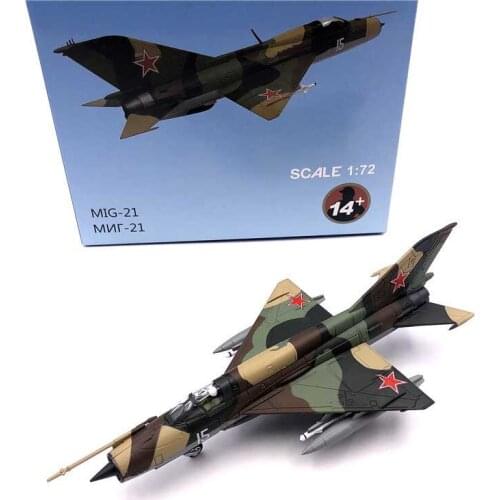 1/72 Scale Soviet Union Russia Airforce MIG-21 Fighter Air Force DiecasAlloy Metal t Aircraft Plane Model AirlineToy