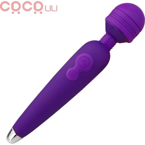Powerful Oral Clit AV Vibrators Vagina Sex Toys for Women USB Charging Magic Wand Body Massager Adult Products Speed Adjustable