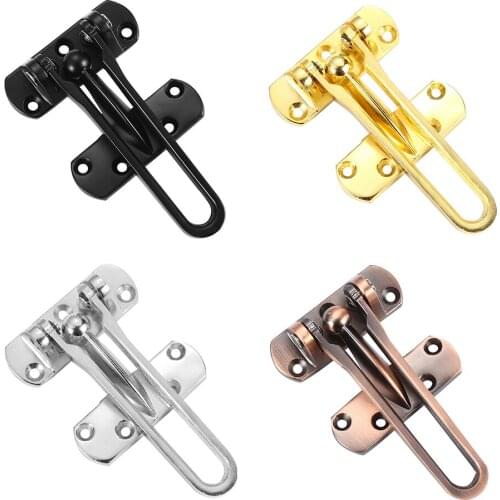Home Anti-theft Door Buckle Bedroom Kids Room Door Bar Lock Hotel Apartment Room Anti-lock Buckle Insurance Door Bolt Hardware
