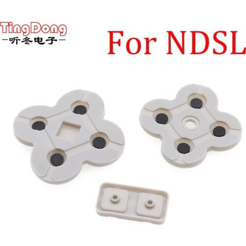 TingDong For DS Lite Conductive Rubber Button Pad Set Replacement Part For NDSL DSL Silicon Buttons