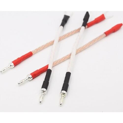 High Quality JUMPER LINKS Performance Speaker Cable 4 pcs Banana Plugs - Spades