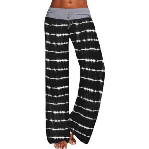 Womens Trousers Sweatpants Bandage Skin-friendly Durable Women Printed Trousers Spring Casual Loose Pants Plus Size 4 Colors