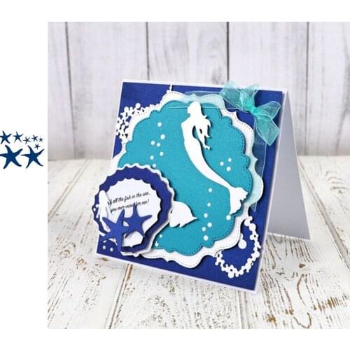 Starfish Shell Aquatic Creatures Metal Cutting Dies Scrapbook Dariy Decoration Stencil Albums Template DIY Greeting Card
