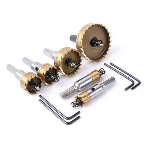 1pc 50mm 55mm 60mm 65mm 70mm 75mm 53mm HSS Stainless Steel Tipped Metal Hole Cutter Saw Drill Bits New Heavy Duty