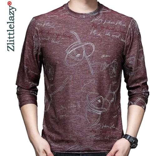 2021 Brand Casual Long Sleeve T Shirt Men Tshirt Summer Mens Clothing Cartoon T-shirt Streetwear Fashion Tee Shirts Tshirts 313