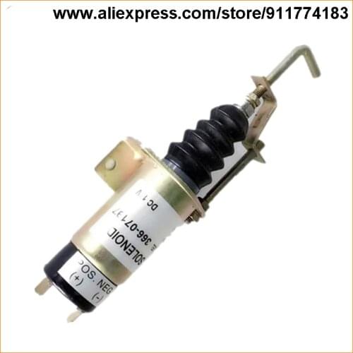 366-07197 Stop Solenoid Diesel Engine Parts 12V 24V Fuel Power Shut Off Valves Shutdown