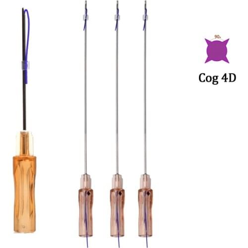 5pcs cog 4D pdo thread 19g 21g 23g lift V line lift sharp L W needle cannula lifting Korea cog pdo thread