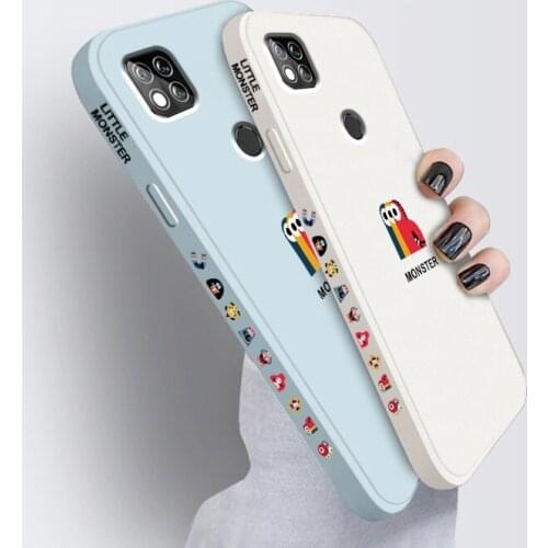 For Xiaomi Redmi 9C Cases Original Fashion Liquid Silicone Shockproof Soft Shell Cover for Redmi 9C NFC Cartoon Phone Case