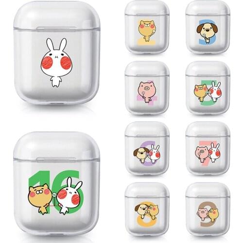 Cute Rubbit Earphone Case For Airpods 2 1 Cases For Air Pod Pro 3 Cute Soft Clear Transparent Coque For Airpods Pro Protective