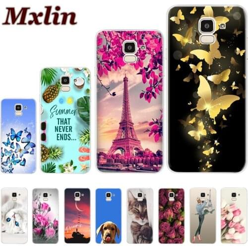 FOR Coque Samsung Galaxy J6 2018 Case Cover J600 J600F Cases Silicon Soft TPU Phone Back Cover For Samsung J6 2018 SM-J600F Capa