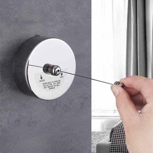 LIUYUE Clothesline Retractable Dryer Stainless Steel Indoor Steel Wire Single Row Clothesline Laundry Hanger Clothes Drying Rope