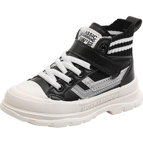 Childrens Martin Boots 2021 New Fashion Boys Soft-soled Wear-resistant British Girls Short Boots Waterproof Hot Fashion Shoes