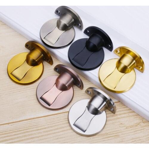 Magnetic Door Stopper Punch-free Windproof Mechanical Self-Locking Door Stopper Hidden Doorstop Door Suction Furniture Hardware