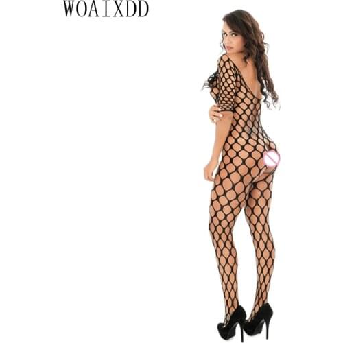 Hot Sale sexy lingerie Italys new hot style skirt package hip skirt net appeal hollow out sexy sexy long-sleeved clothes