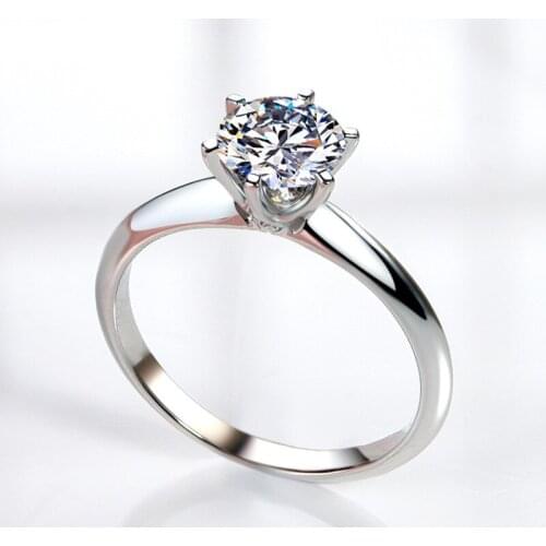 UMQ Pass Diamond Test Excellent Cut 1 ct D Color Moissanite Ring 925 Sterling Silver Engagement Rings Women Luxury Jewelry