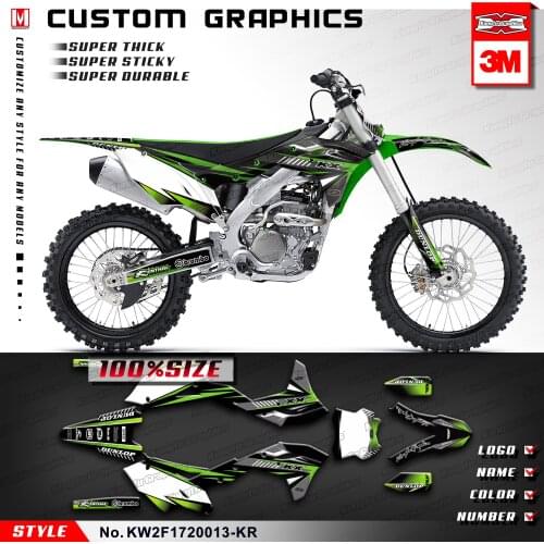 KUNGFU GRAPHICS Restyle Stickers Motorcycle Refit Decals Vinyl Wraps for KXF 250 2017 2018 2019 2020, Customizable