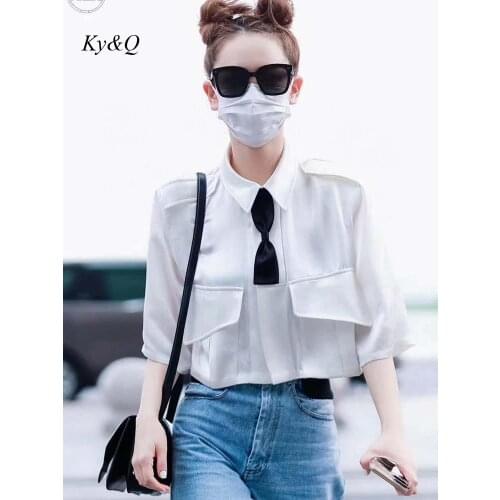 Блузки с галстуком Ky&Q China At AliExpress