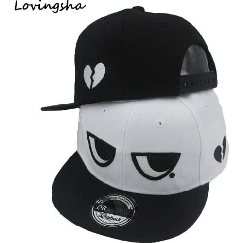 LOVINGSHA Boy Baseball Cap For 3-8 Years Old Children Funny Eyes And Mole Design Snapback Cap Adjustable Cap For Girl CC034