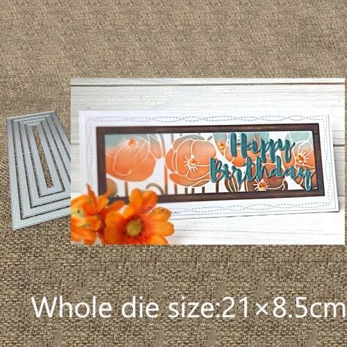 XLDesign Craft Metal Cutting Dies stencil mold Wonky frame decoration scrapbook Album Paper Card Craft Embossing die cuts