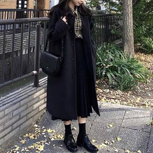 New clothes two-piece western-style dress autumn and winter womens tide large size womens coat